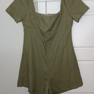 Princess Polly Olive Green romper